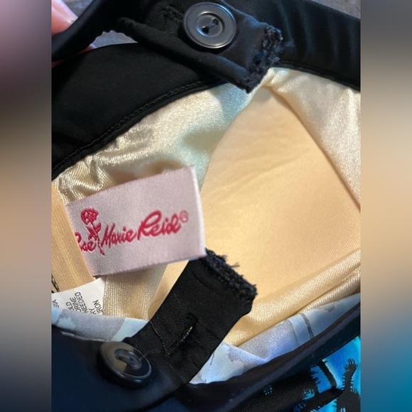 Rose Marie Reid Aqua Blue Ruched Front Shape Wear One Piece Swimsuit - Picture 4 of 6